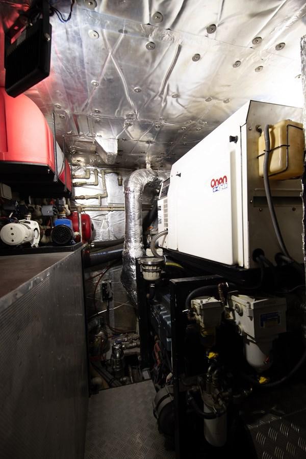 a large machine with pipes aboard CASPA Yacht for Sale