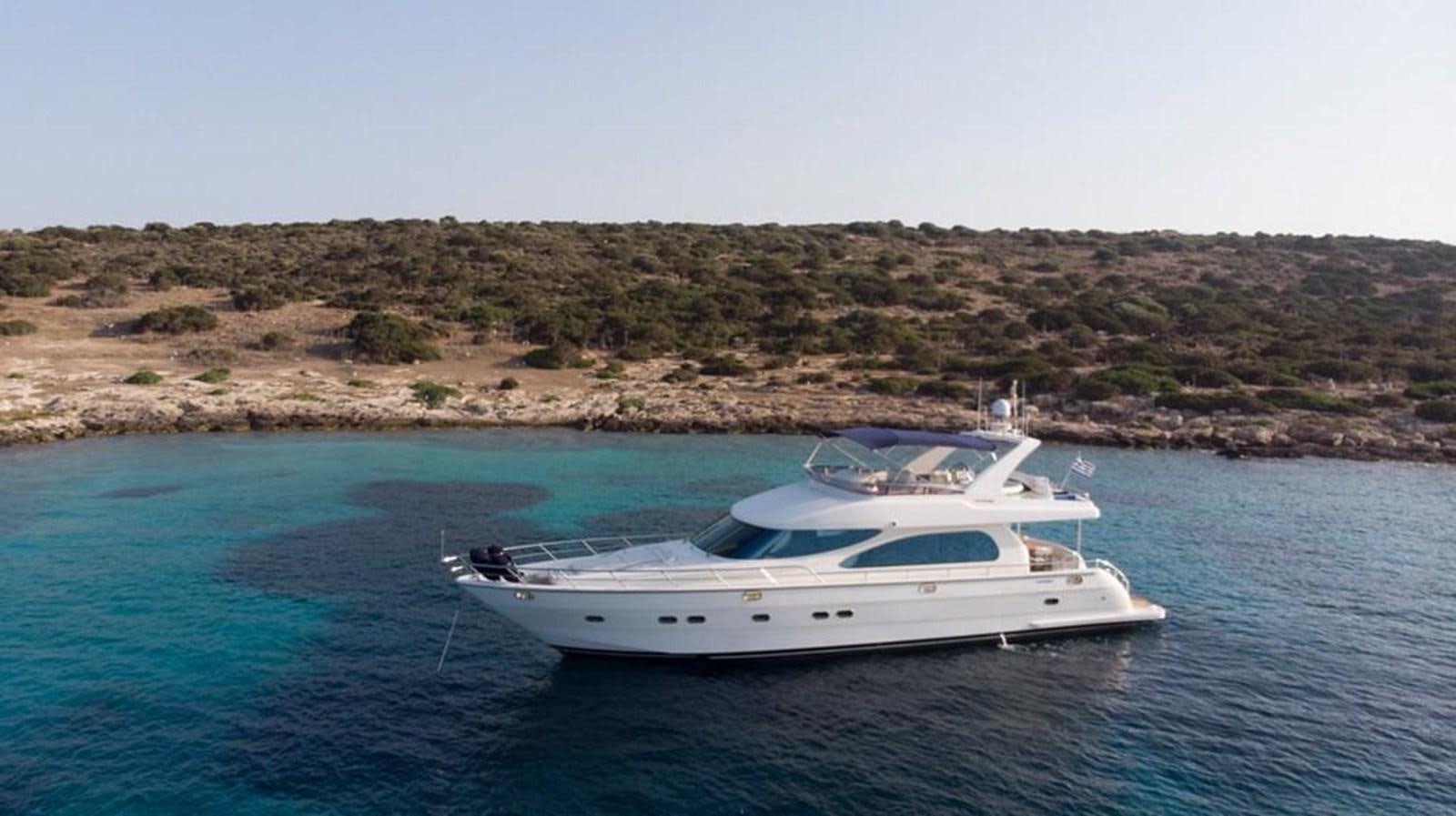a white yacht in the water aboard MARLIN Yacht for Sale