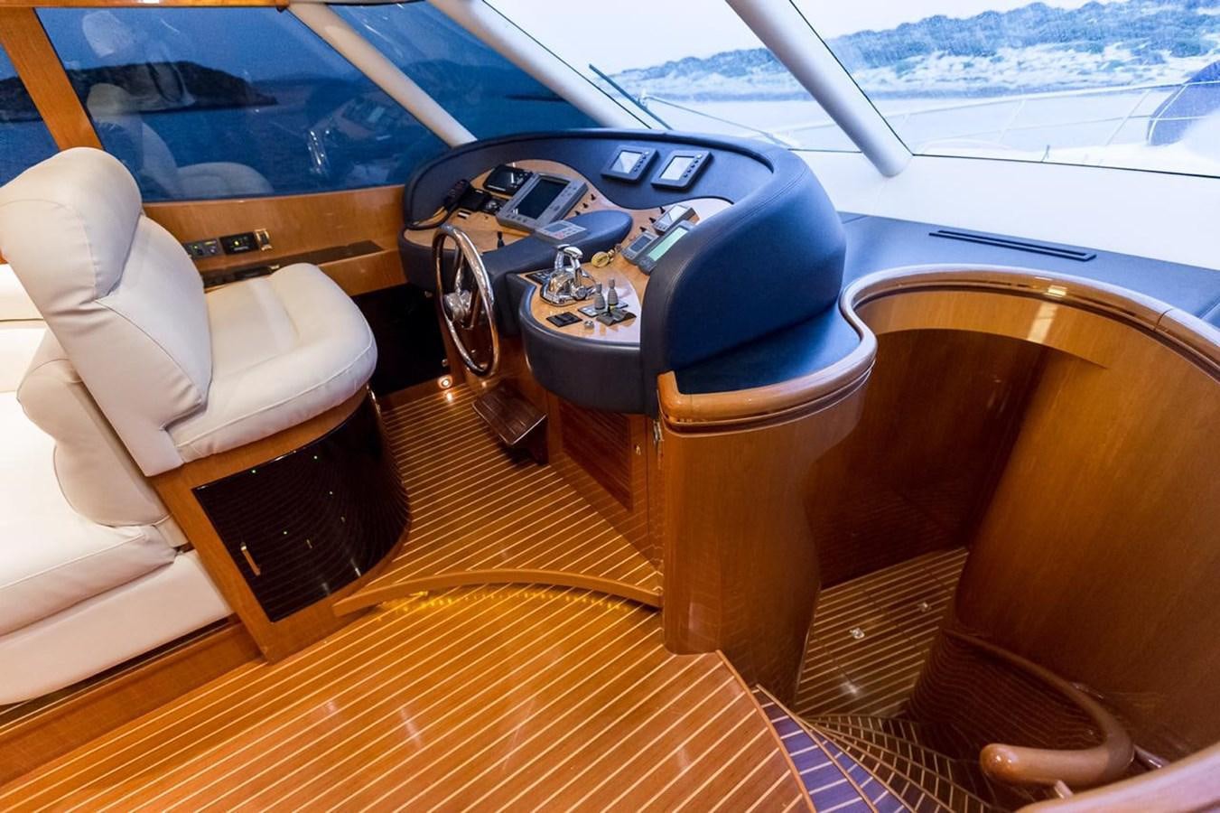 the interior of a car aboard MARLIN Yacht for Sale