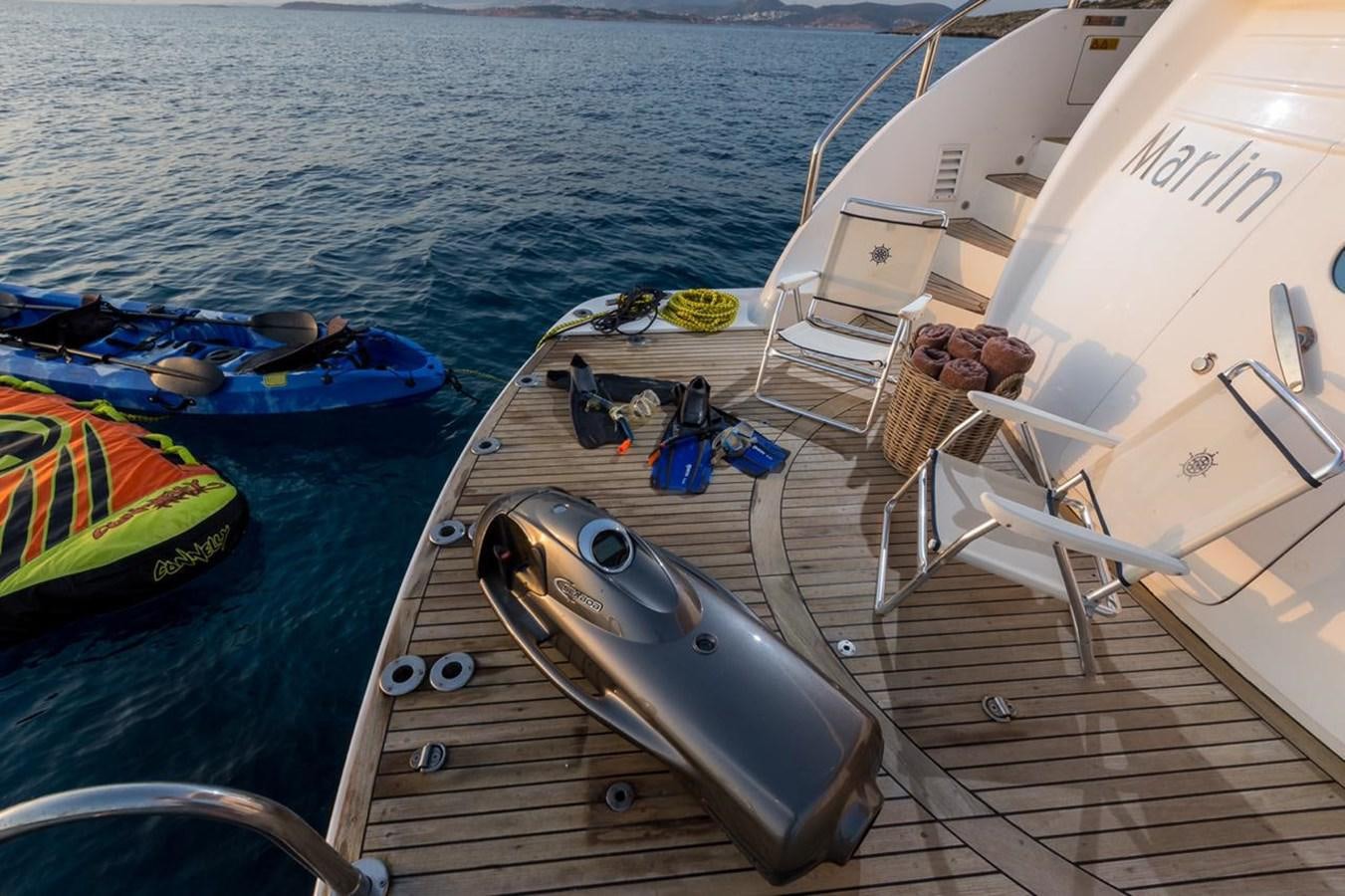 a boat on the water aboard MARLIN Yacht for Sale