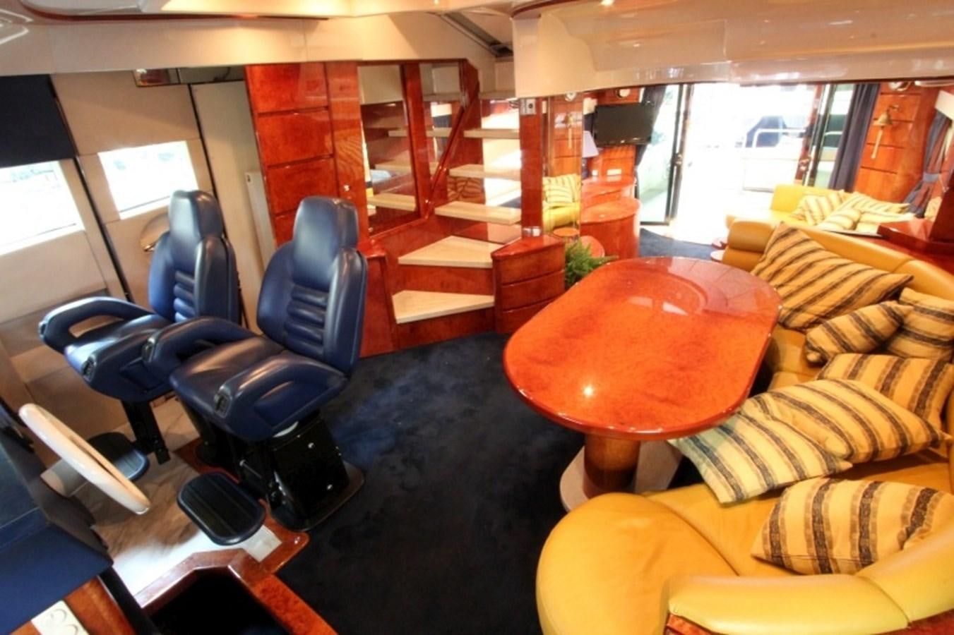 inside of a train aboard THE RIVER Yacht for Sale