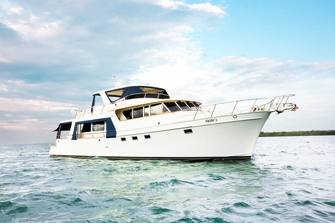 a white boat in the water aboard 72' MARLOW RAISED PILOTHOUSE MOTOR YACHT EXPLORER I Yacht for Sale