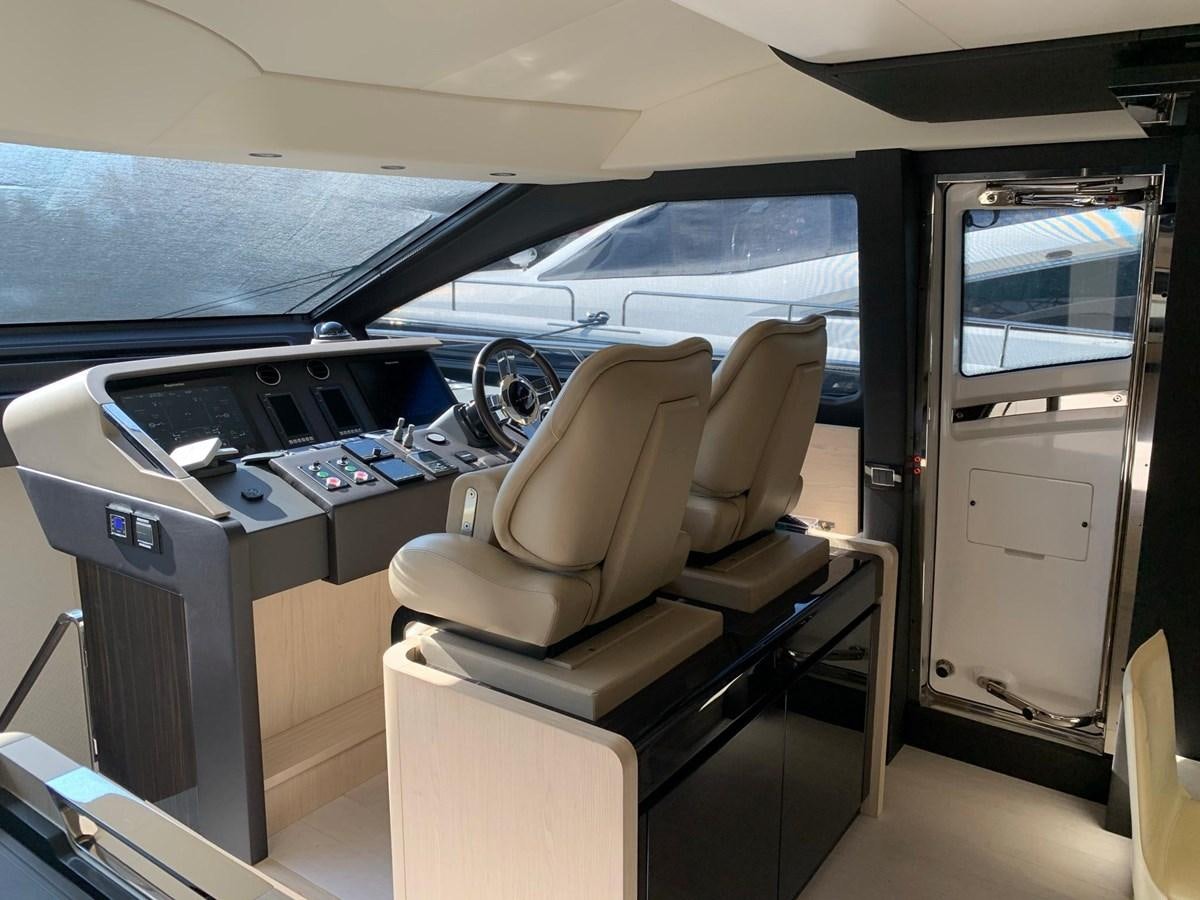 inside of a car aboard AMALFI Yacht for Sale