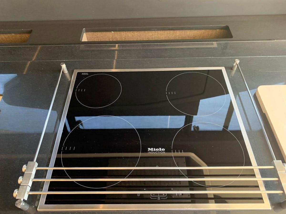 a black rectangular object with a white object on it aboard AMALFI Yacht for Sale