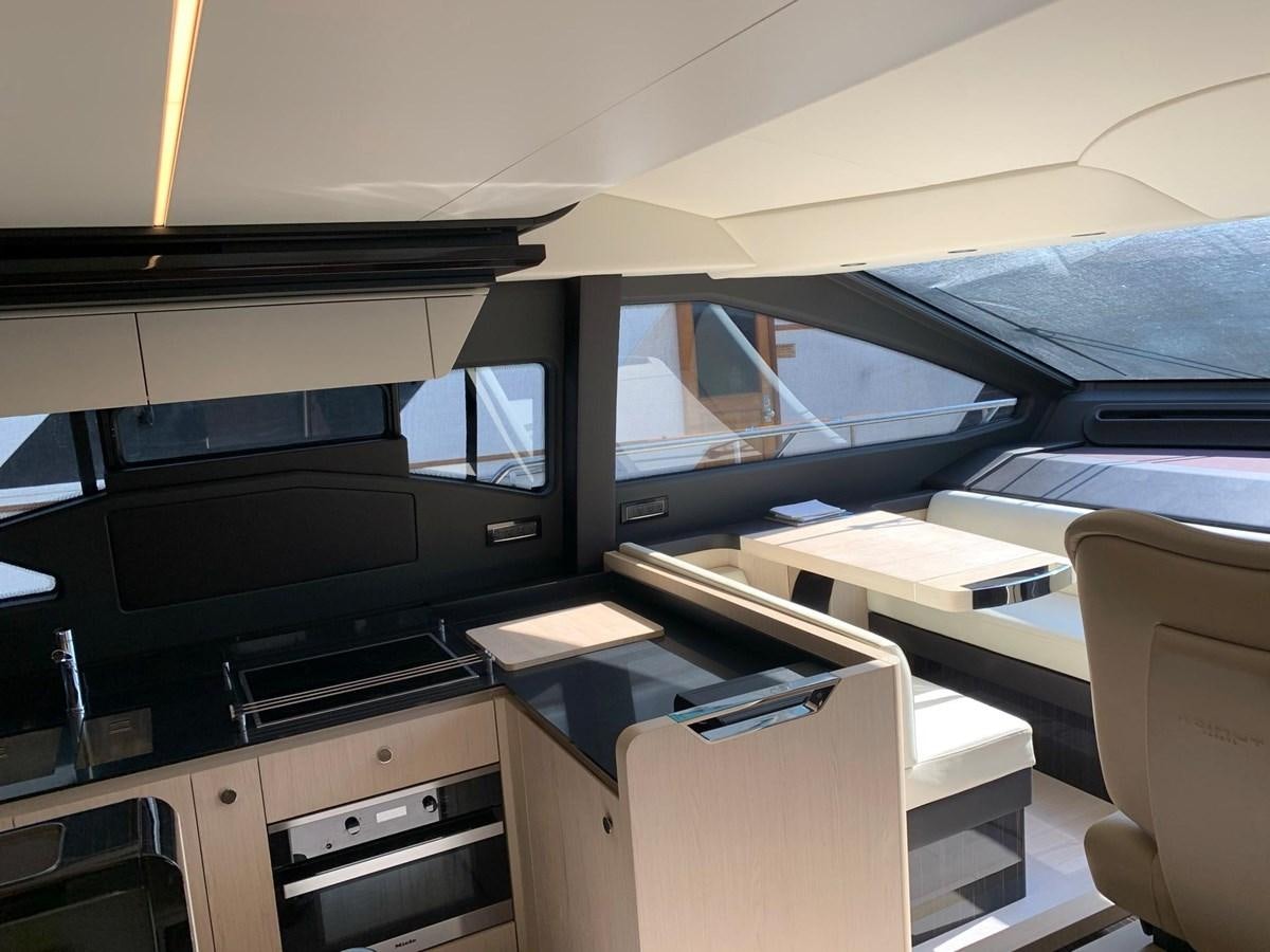 inside of a car aboard AMALFI Yacht for Sale