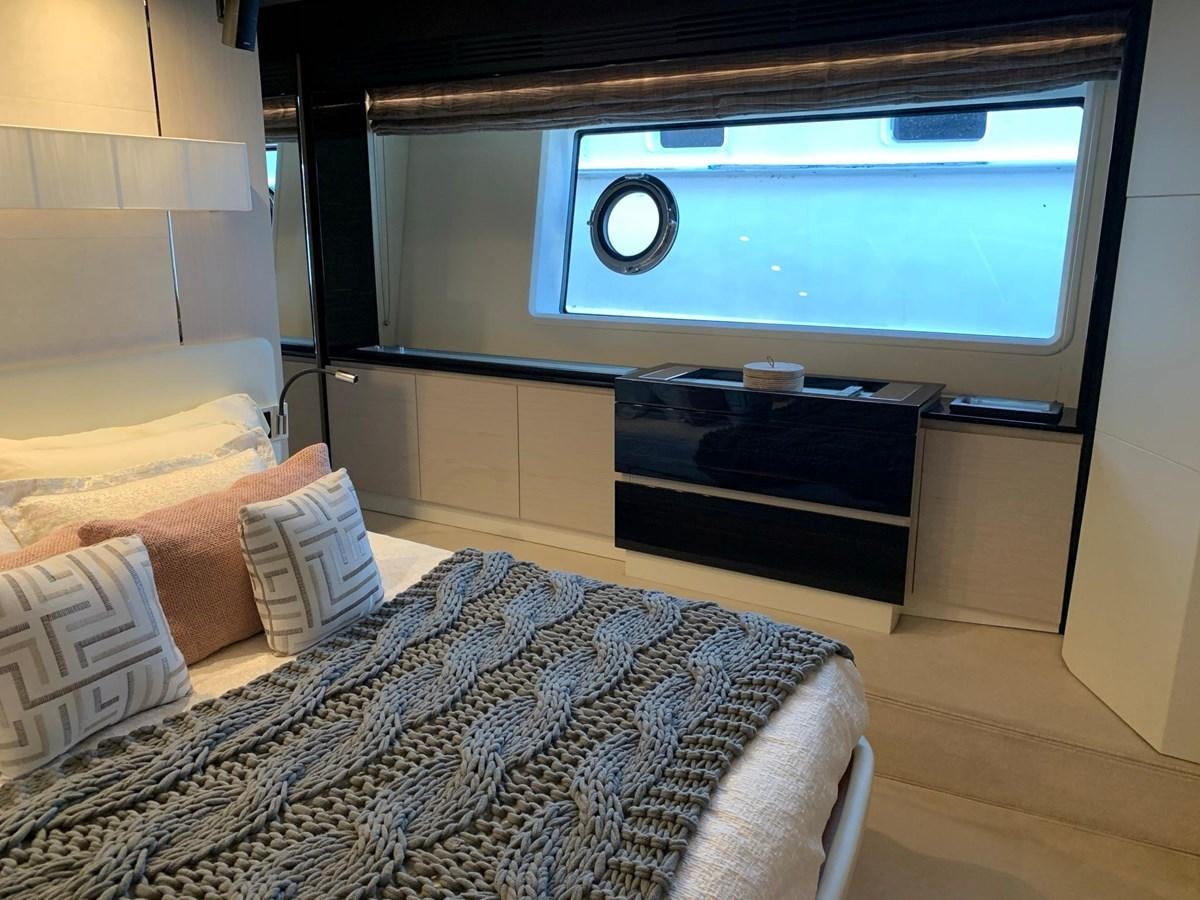 a tv on a stand aboard AMALFI Yacht for Sale