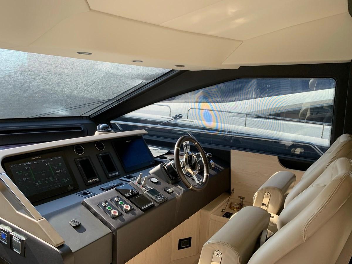 inside of a car aboard AMALFI Yacht for Sale