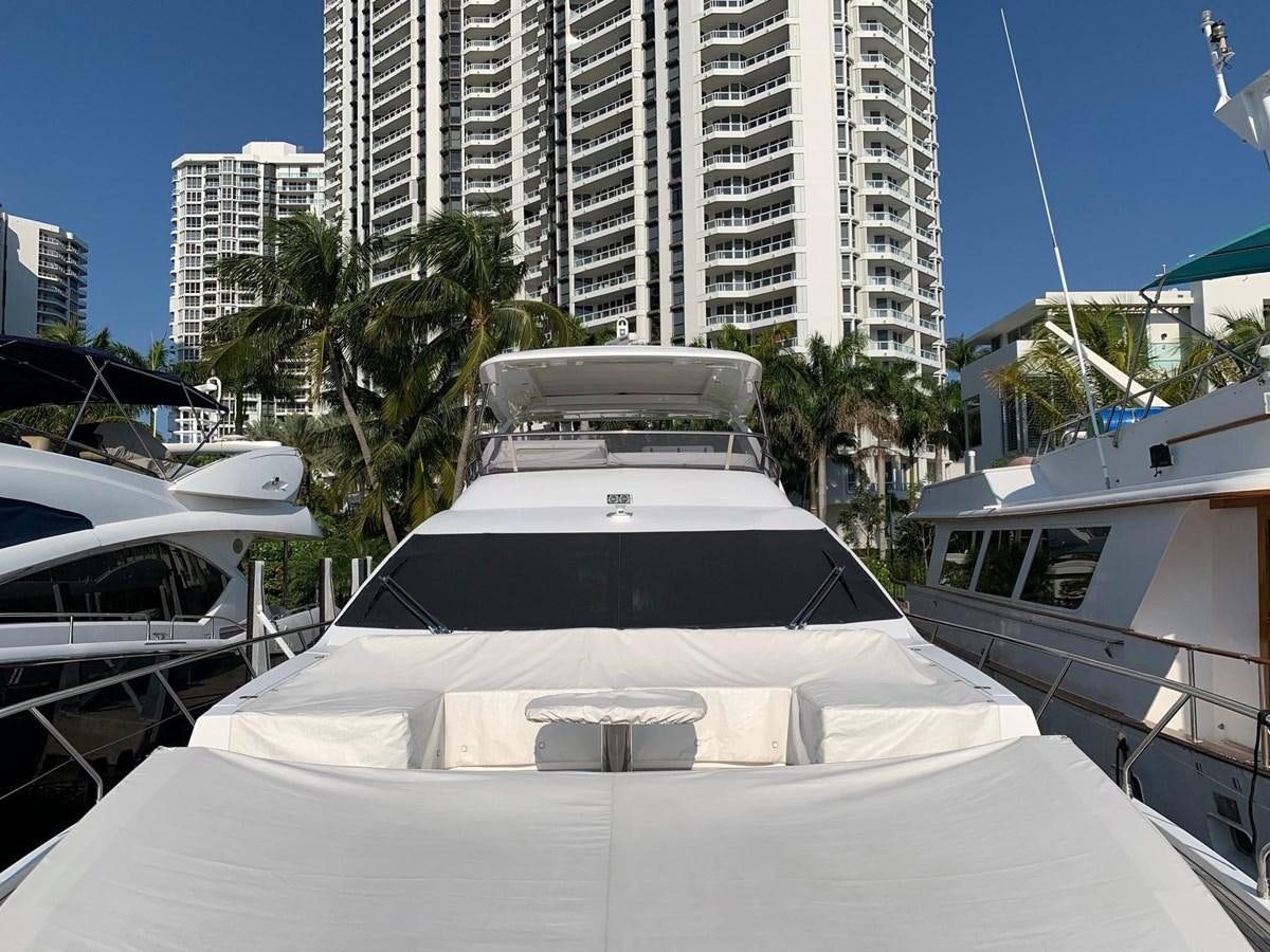 a boat in a harbor aboard AMALFI Yacht for Sale