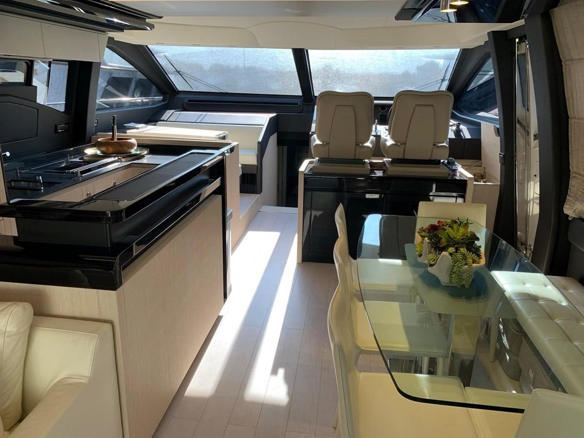 inside of a car aboard AMALFI Yacht for Sale