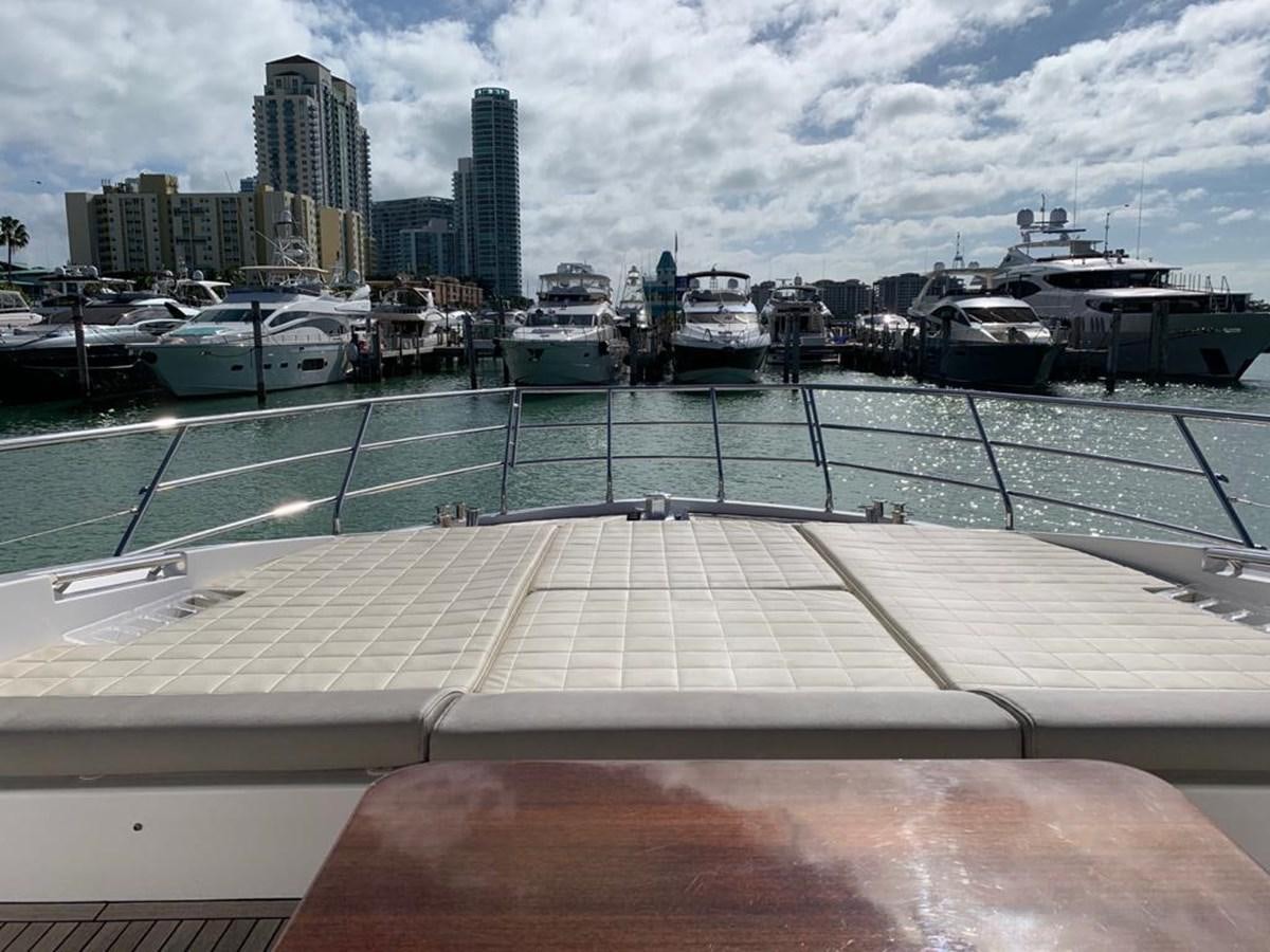 a view of a city from a window of a building aboard AMALFI Yacht for Sale