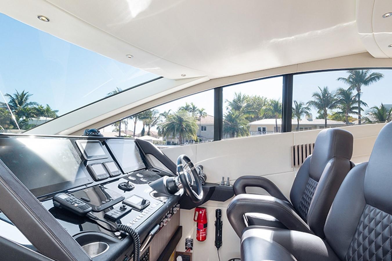 inside of a car aboard LONG WAY ROUND Yacht for Sale