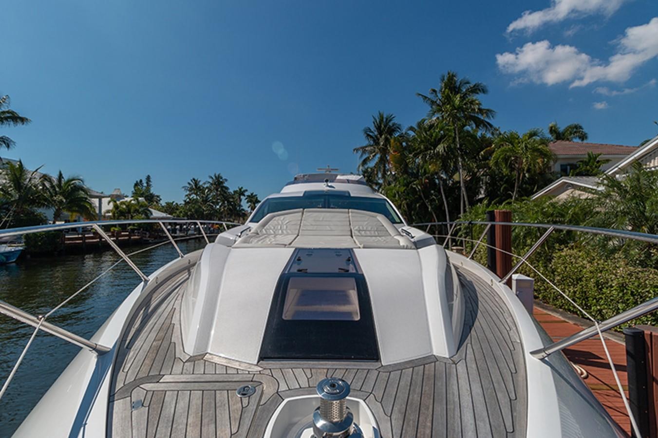a boat on a body of water aboard LONG WAY ROUND Yacht for Sale