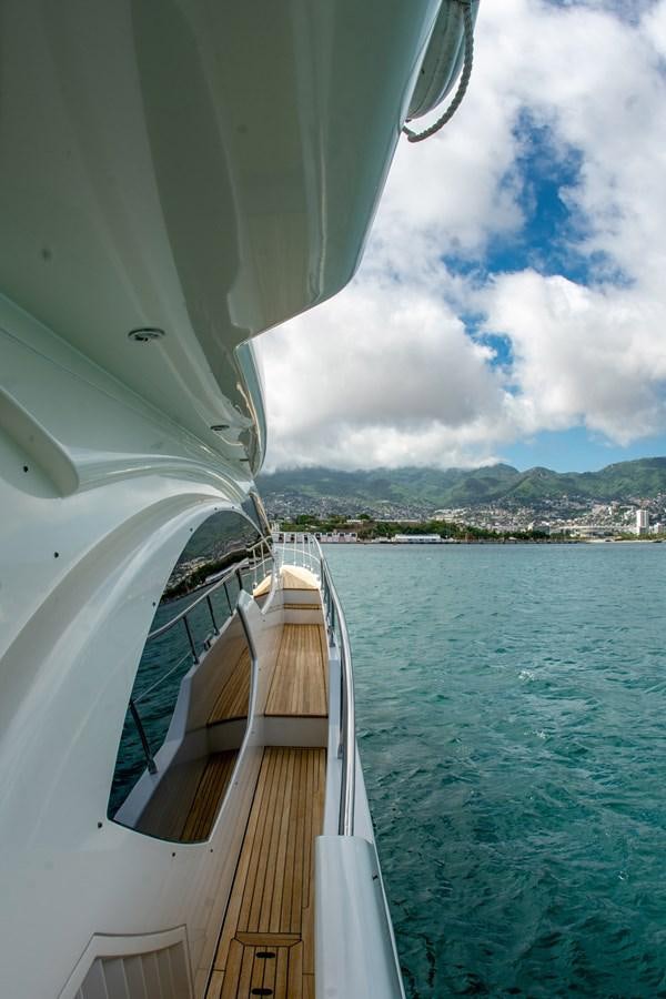 a boat on the water aboard VA BENE 2011 AZIMUT 70 FLY Yacht for Sale