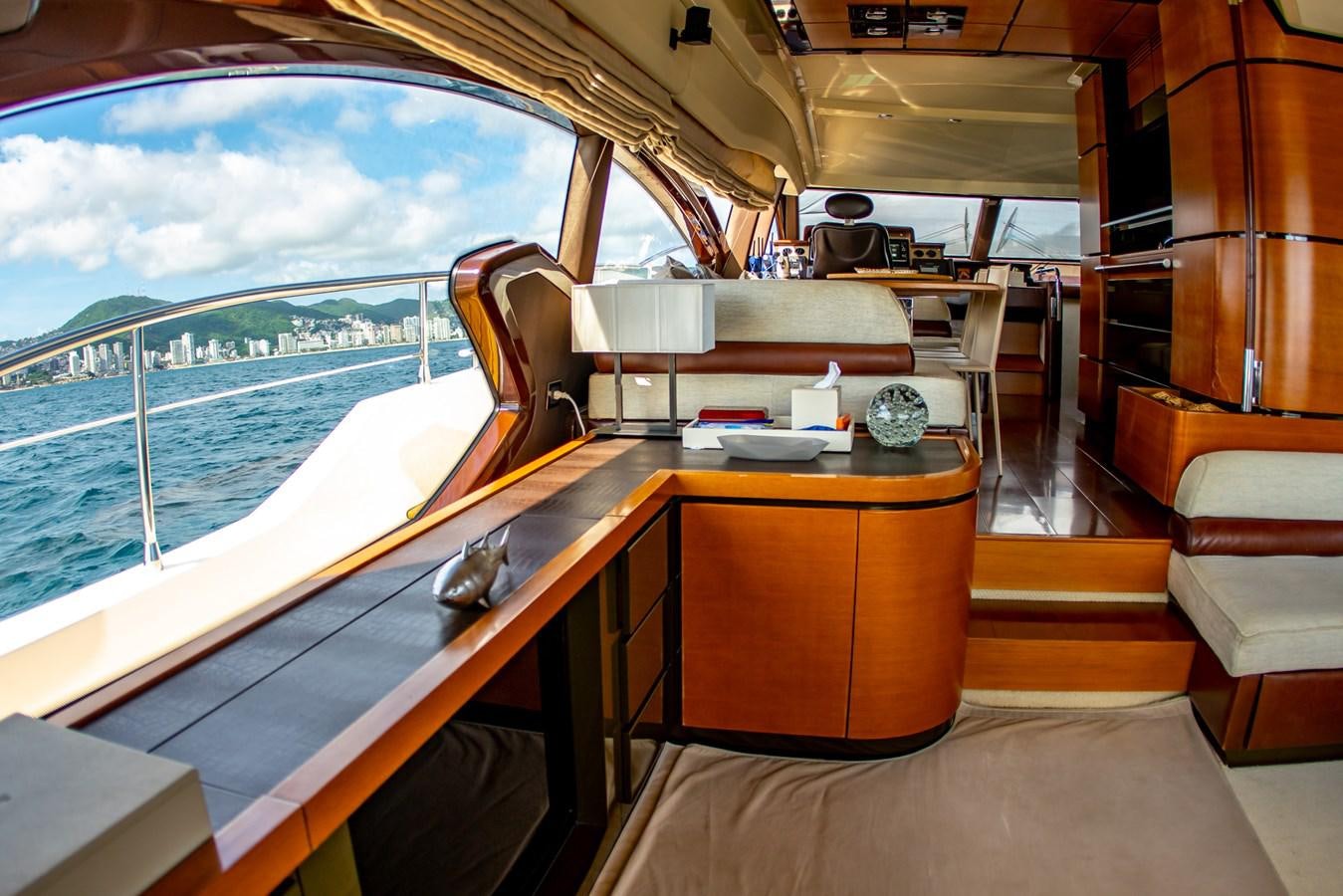 inside of a boat aboard VA BENE 2011 AZIMUT 70 FLY Yacht for Sale