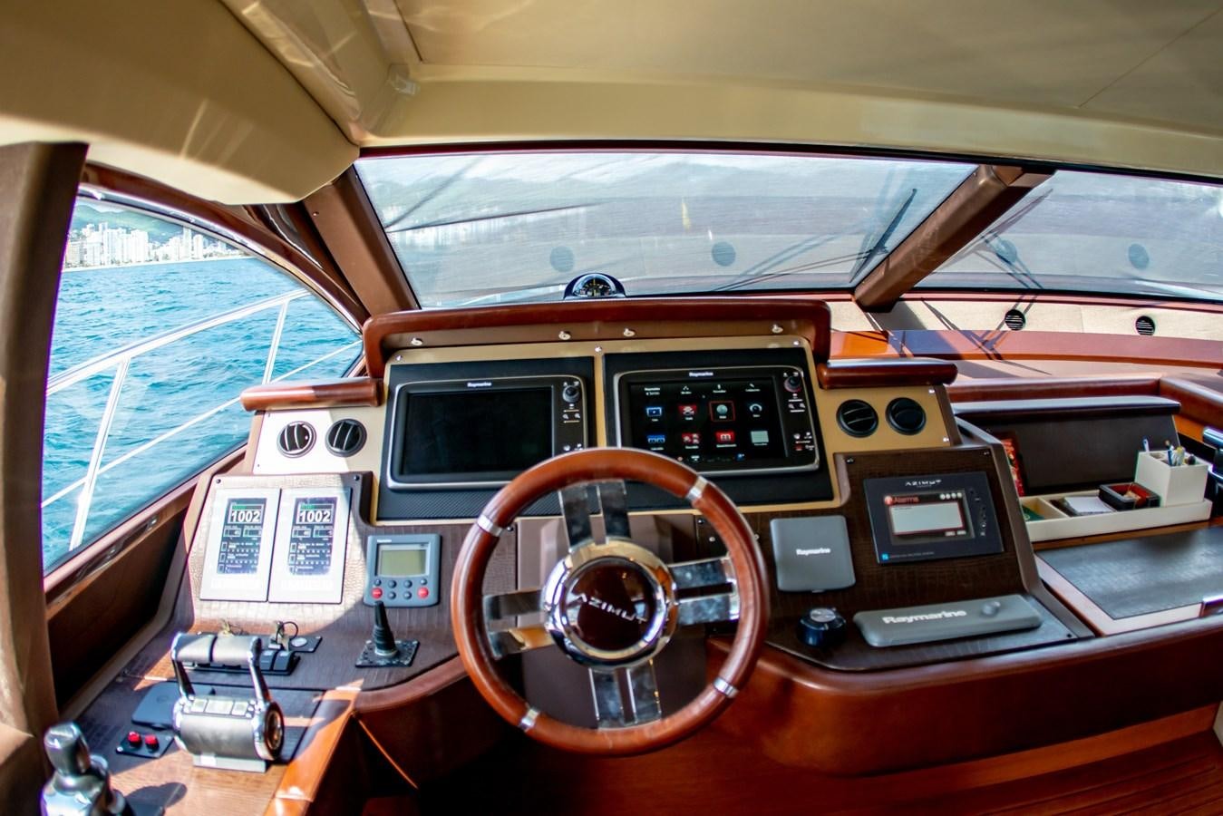 inside of a car aboard VA BENE 2011 AZIMUT 70 FLY Yacht for Sale