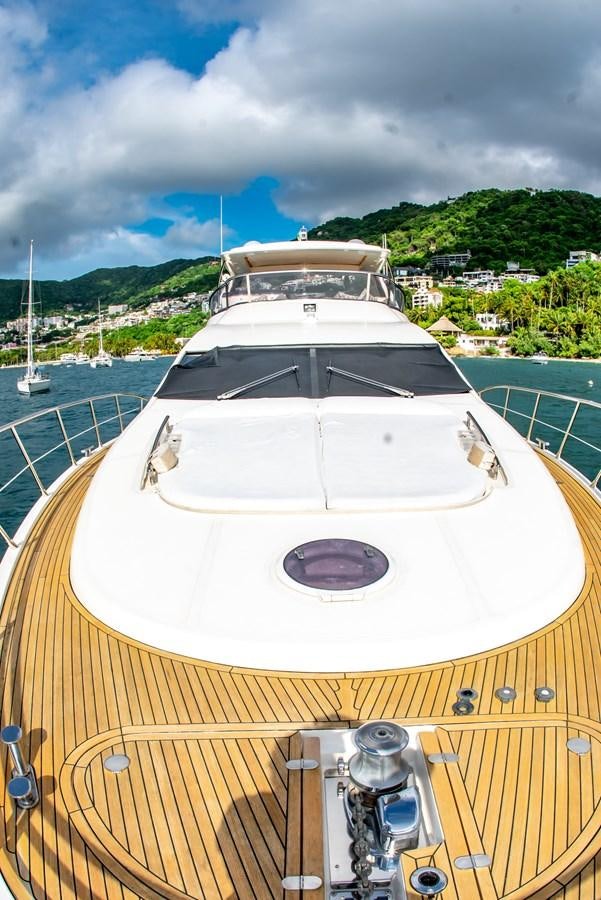 a boat on the water aboard VA BENE 2011 AZIMUT 70 FLY Yacht for Sale