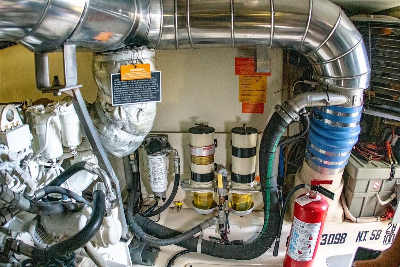 a close-up of a machine aboard VA BENE 2011 AZIMUT 70 FLY Yacht for Sale