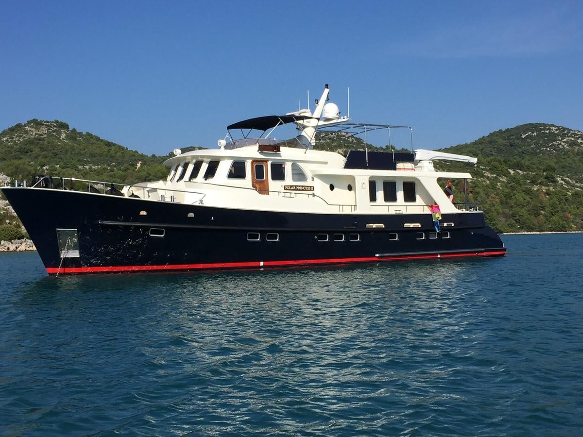 a boat on the water aboard Polar Princess Yacht for Sale