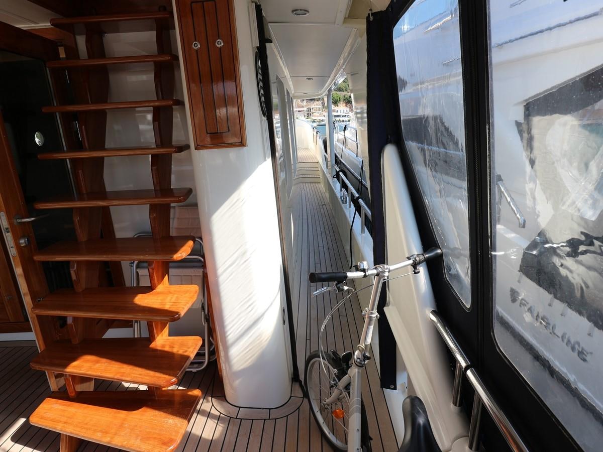 a train with a ladder aboard Polar Princess Yacht for Sale