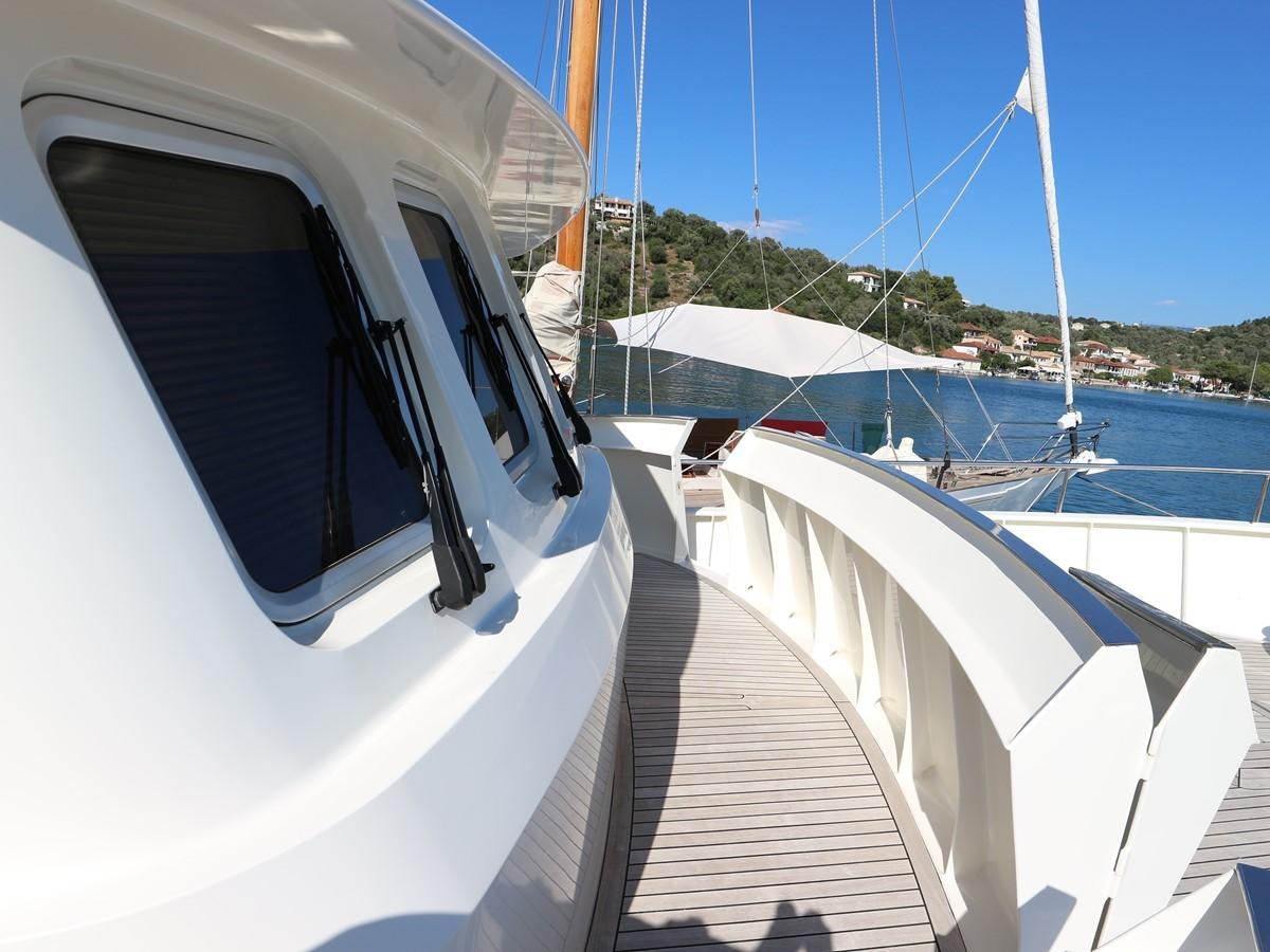 a boat on the water aboard Polar Princess Yacht for Sale