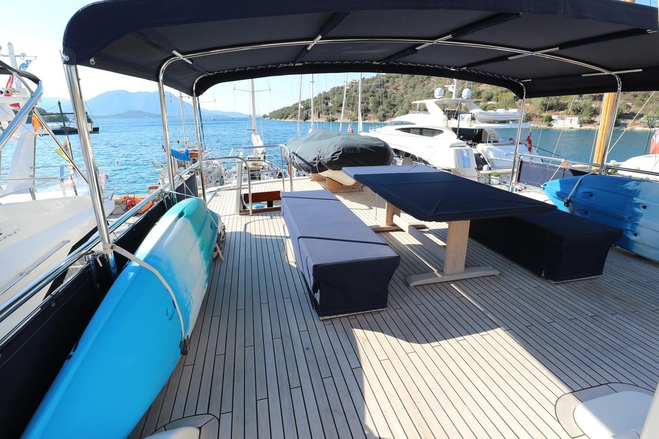 a boat deck with many boats aboard Polar Princess Yacht for Sale