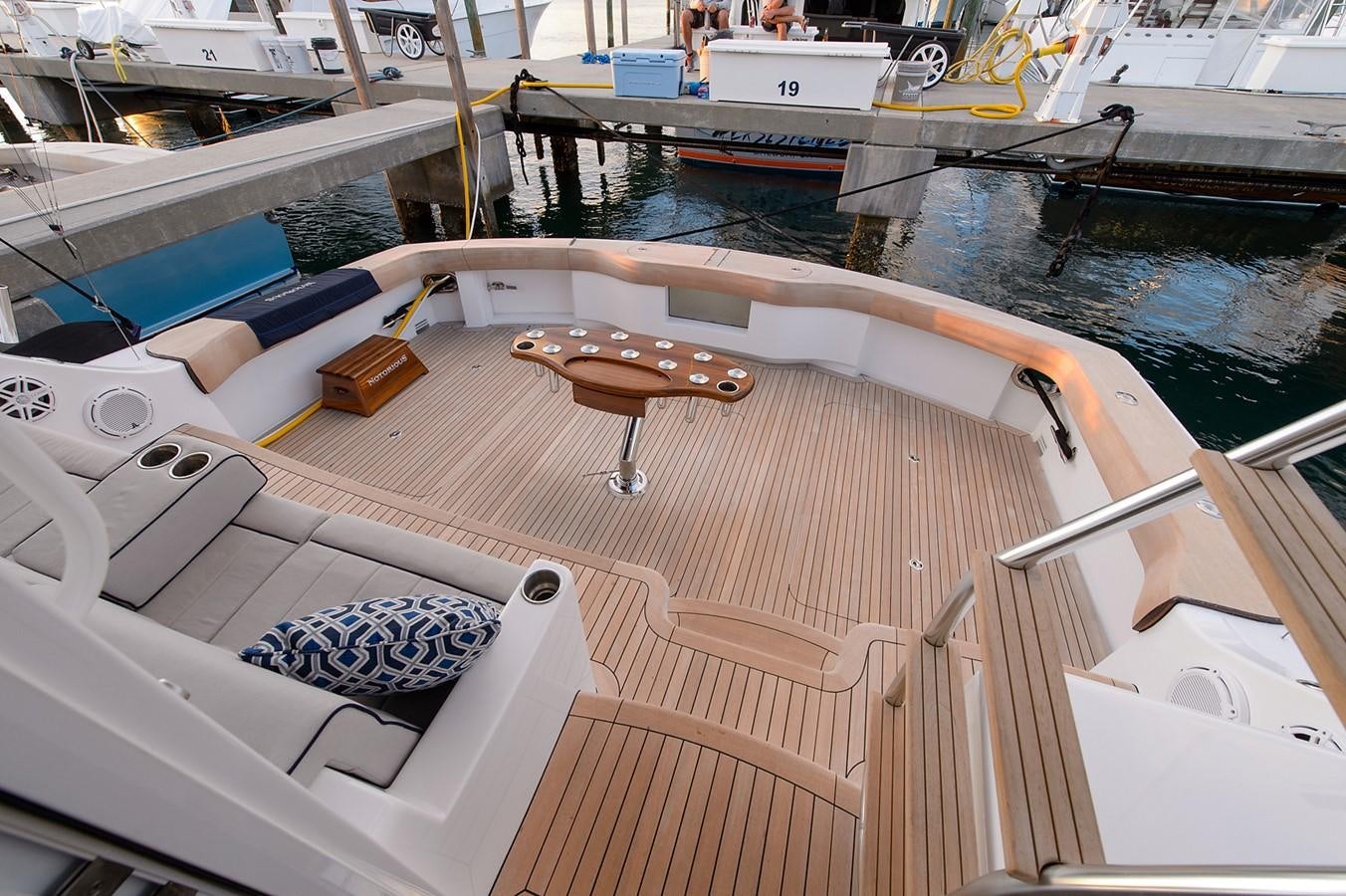 a boat on the water aboard NOTORIOUS Yacht for Sale
