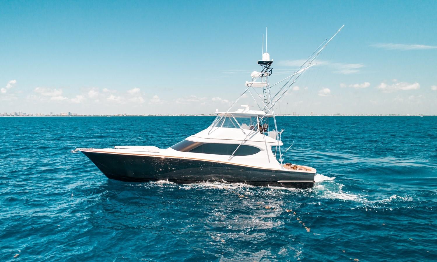 a boat in the water aboard NOTORIOUS Yacht for Sale
