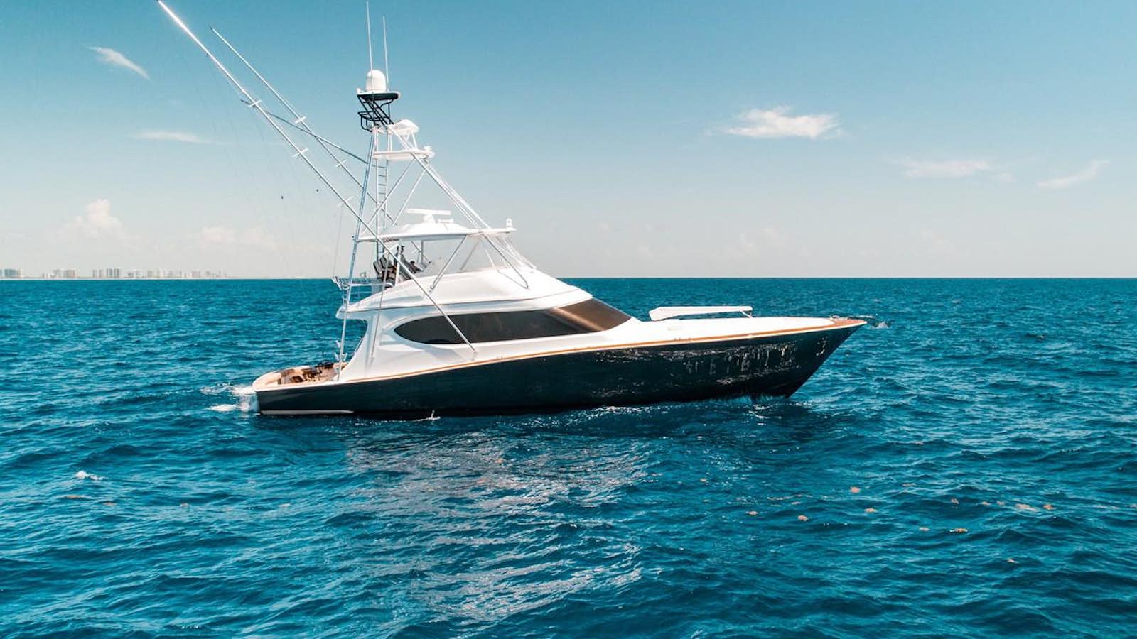 a boat in the water aboard NOTORIOUS Yacht for Sale