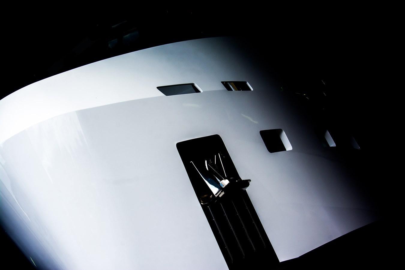 a white surface with black squares aboard YXT20 - SUPPORT VESSEL/YACHT EXTENDER Yacht for Sale