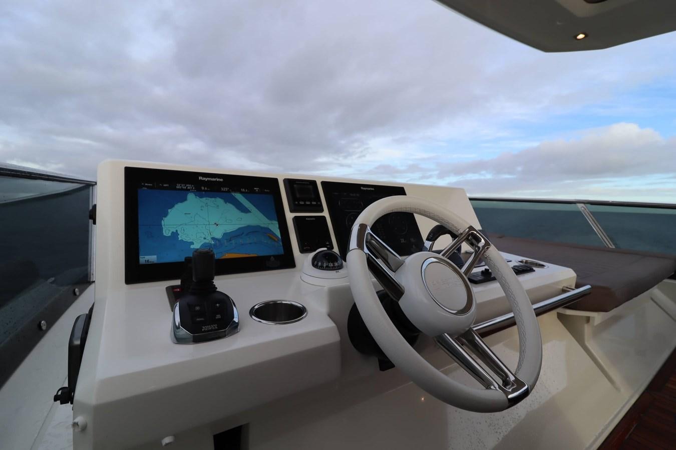 a dashboard of a car aboard PRESTIGE 680 FLY Yacht for Sale
