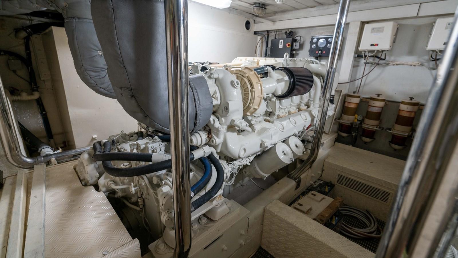 a large machine with pipes aboard FOOLISH PLEASURE Yacht for Sale