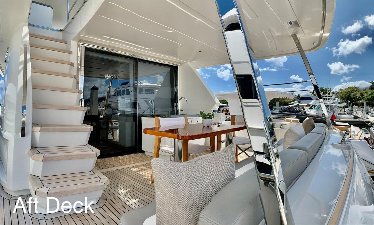 a boat on the water aboard PLAYBOOK Yacht for Sale