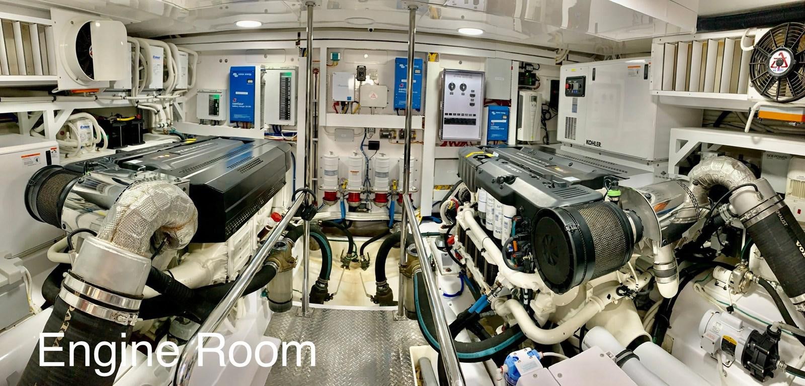 a machine with large wheels aboard PLAYBOOK Yacht for Sale