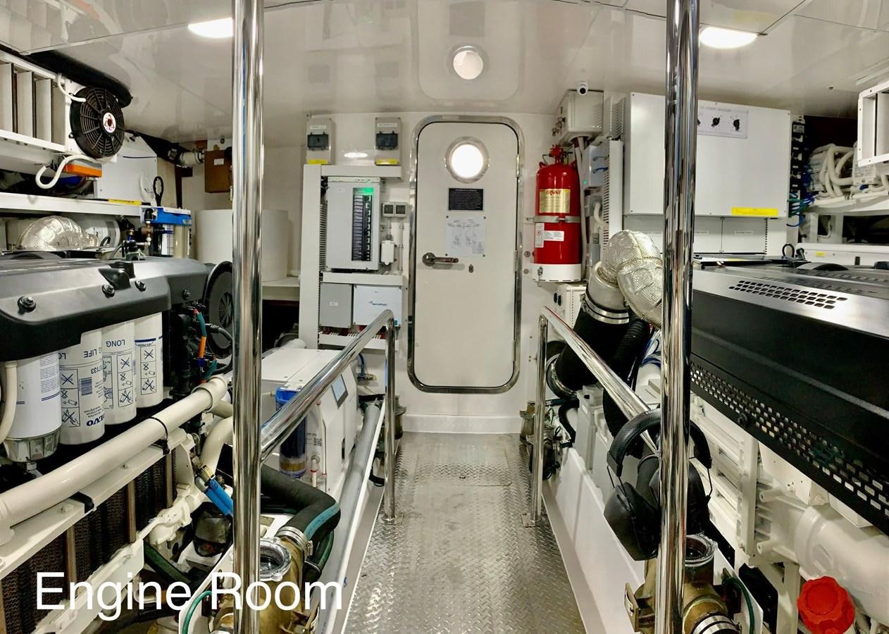 a room with machinery aboard PLAYBOOK Yacht for Sale