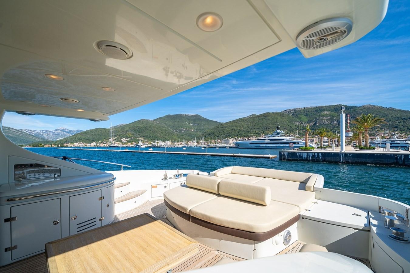 a boat on the water aboard AROMA Yacht for Sale