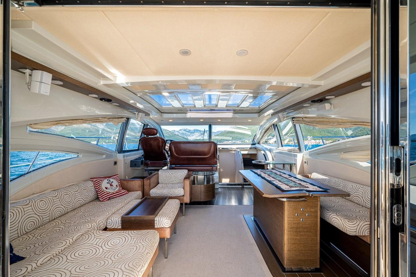 inside of a boat aboard AROMA Yacht for Sale