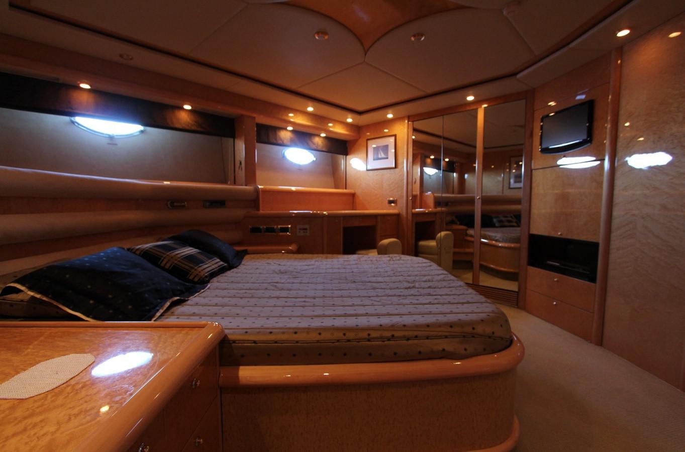 a bed in a room aboard NIKA Yacht for Sale