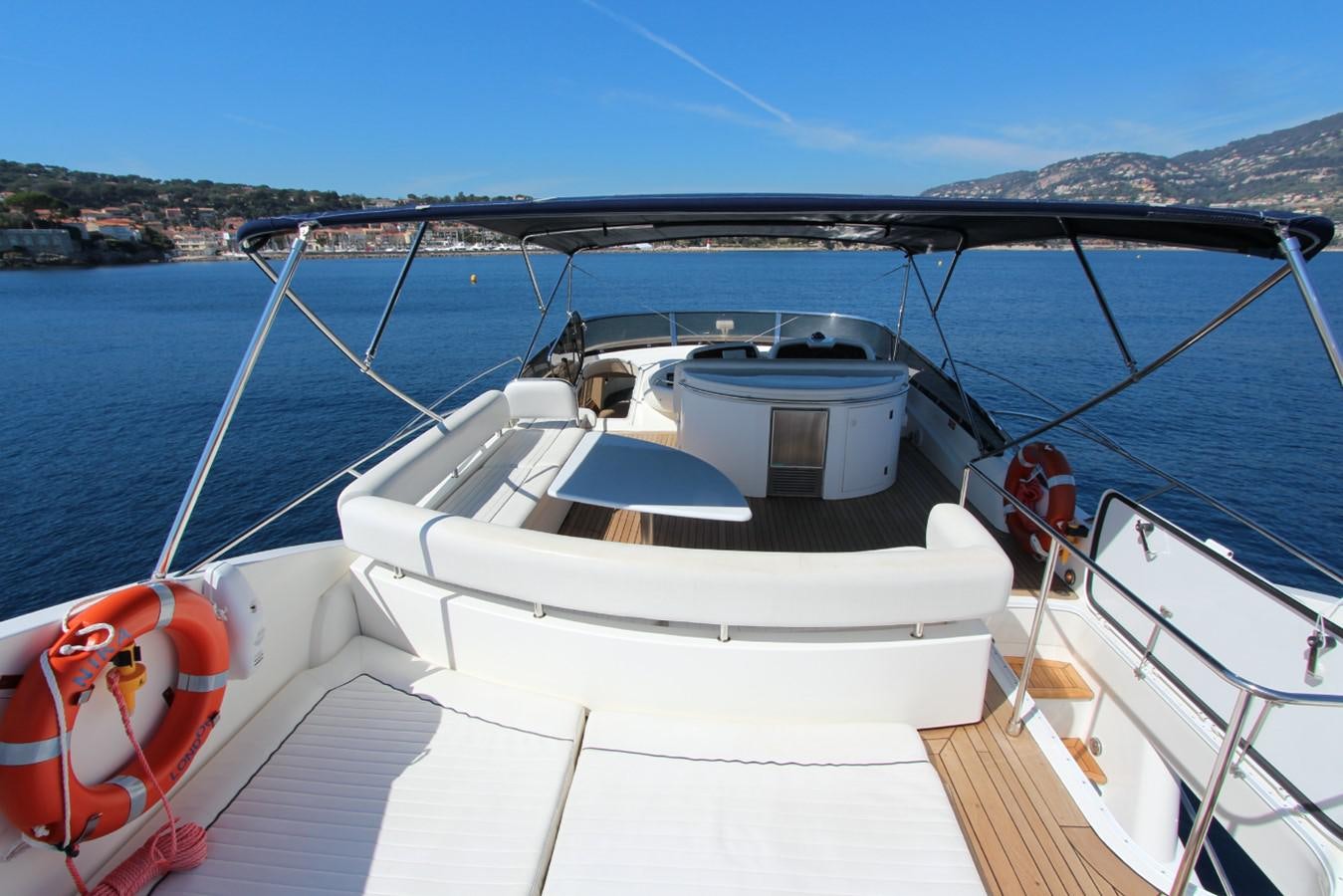 a boat on the water aboard NIKA Yacht for Sale