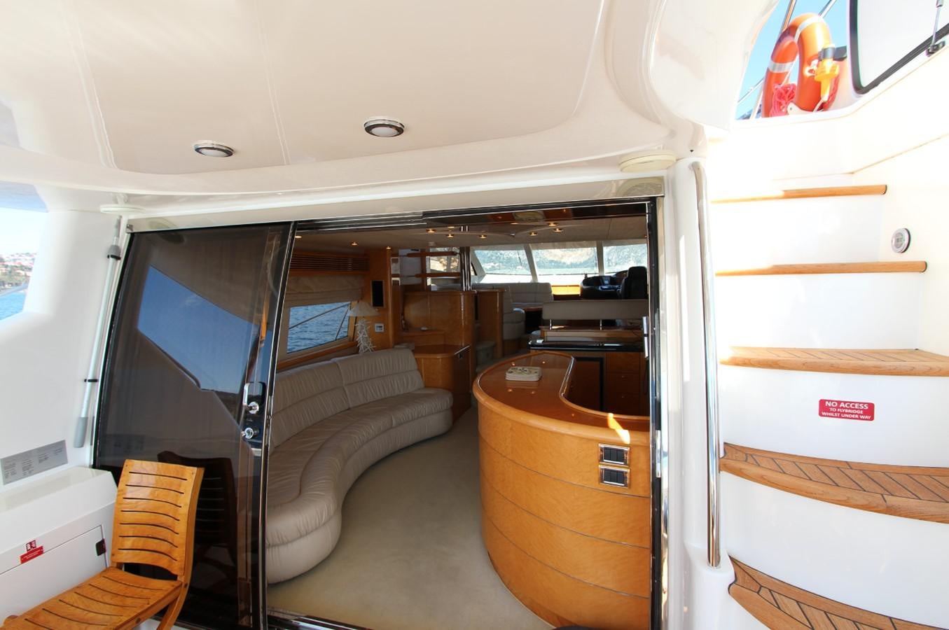 inside of a vehicle aboard NIKA Yacht for Sale