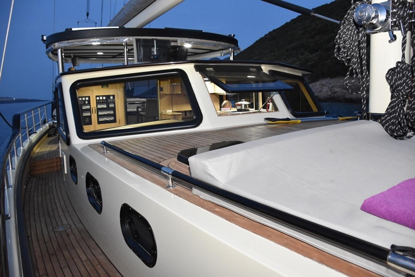 a boat on the water aboard NOSTALGIA Yacht for Sale