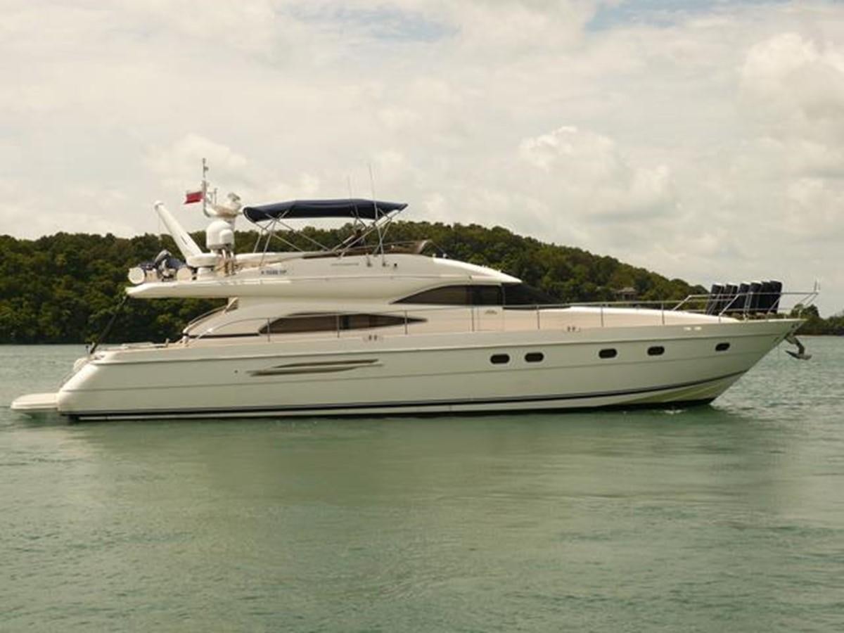 a white yacht on the water aboard LOUISE Yacht for Sale