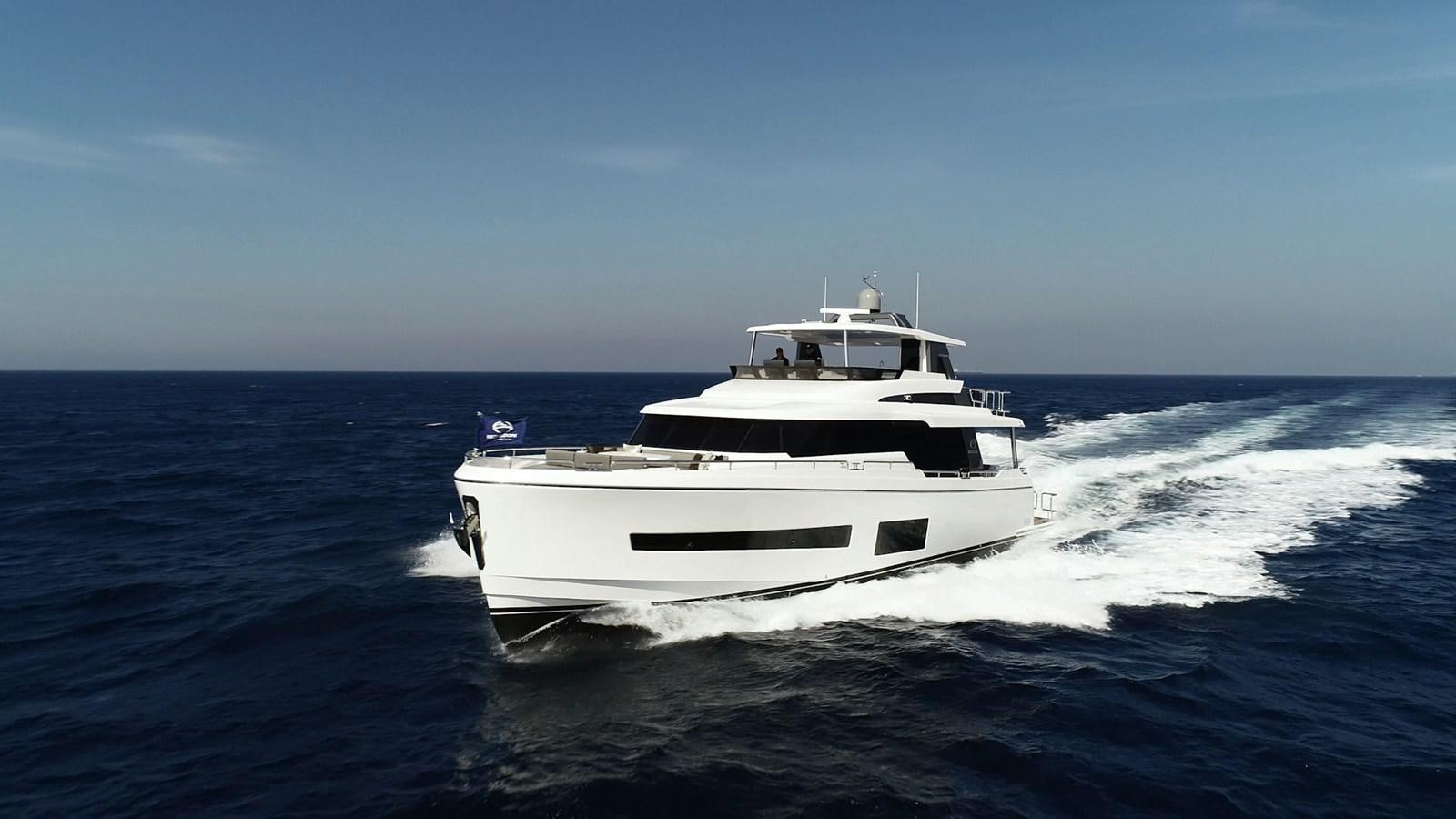 a white yacht on the water aboard V68 (NEW BOAT SPEC)  Yacht for Sale