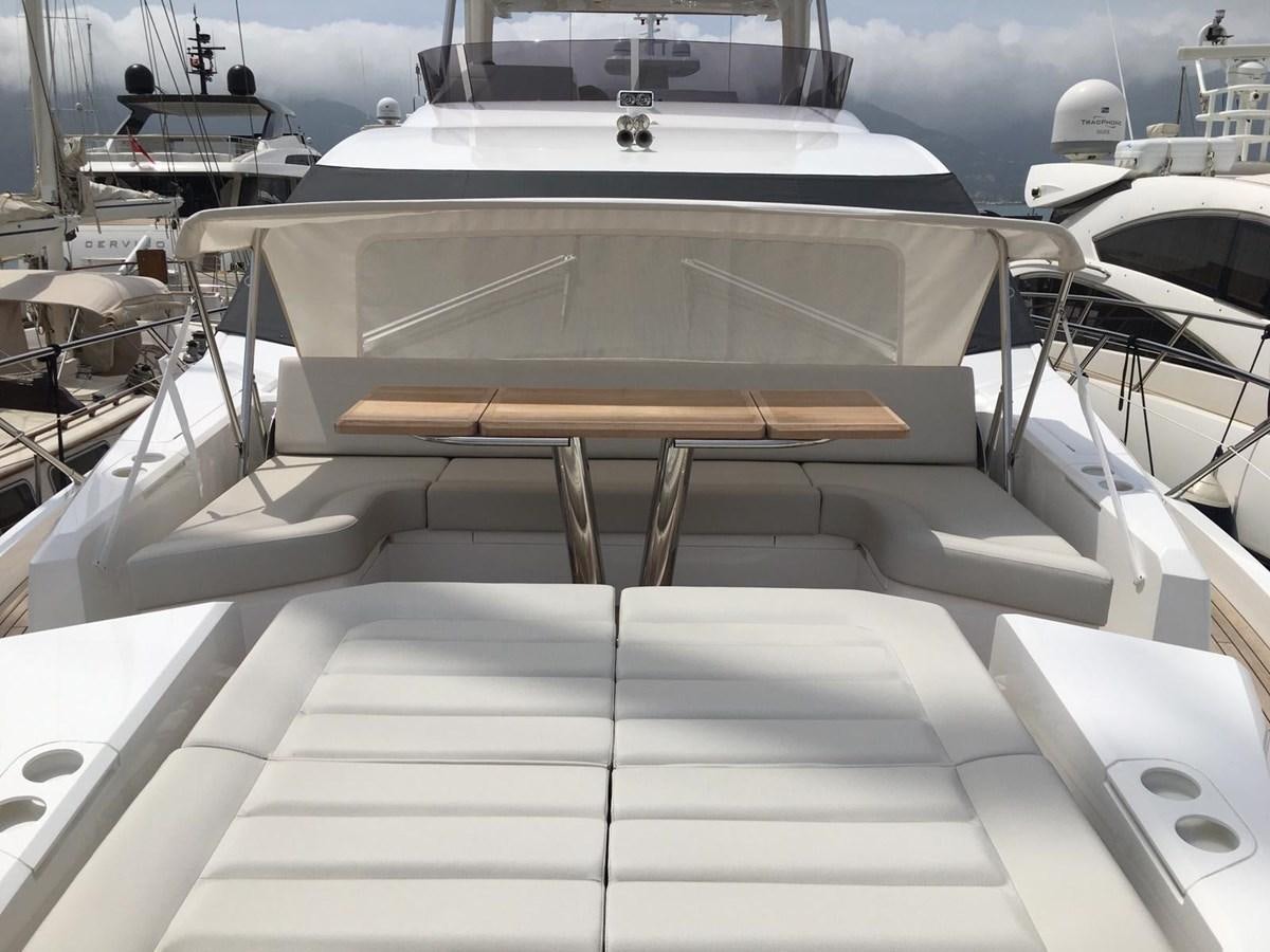 the front of a boat aboard AHAVA Yacht for Sale
