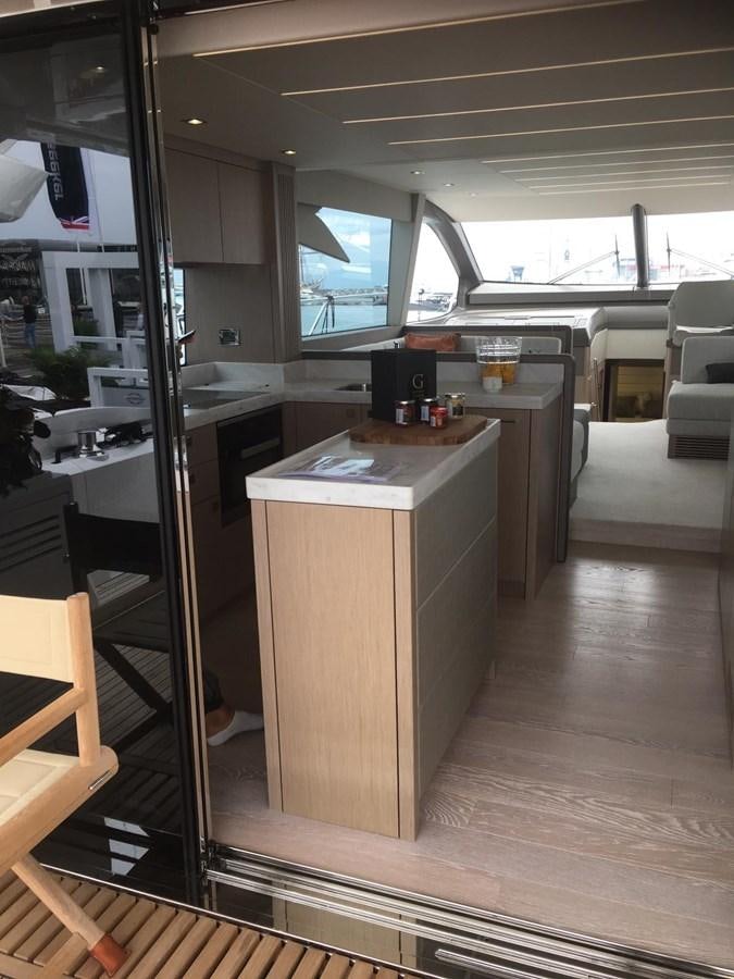 a room with a desk and a chair aboard AHAVA Yacht for Sale