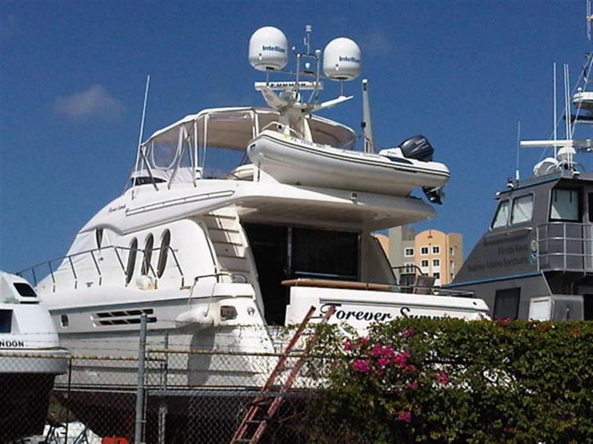 a large white boat docked aboard FOREVER SUMMER Yacht for Sale