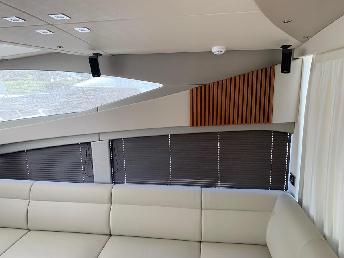inside of a car aboard PIECE OF SHIP Yacht for Sale