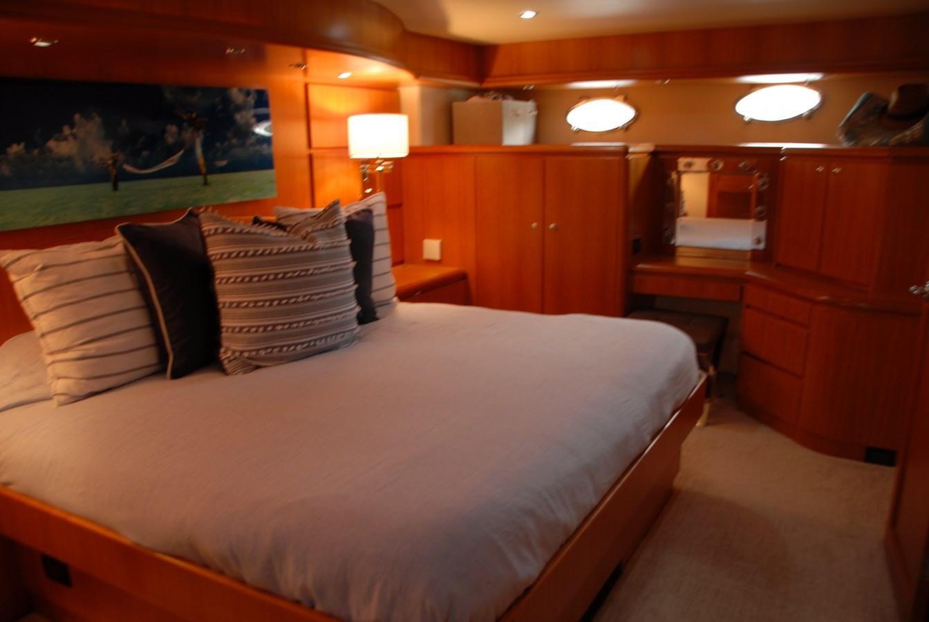 a bed in a room aboard ROOM SERVICE Yacht for Sale