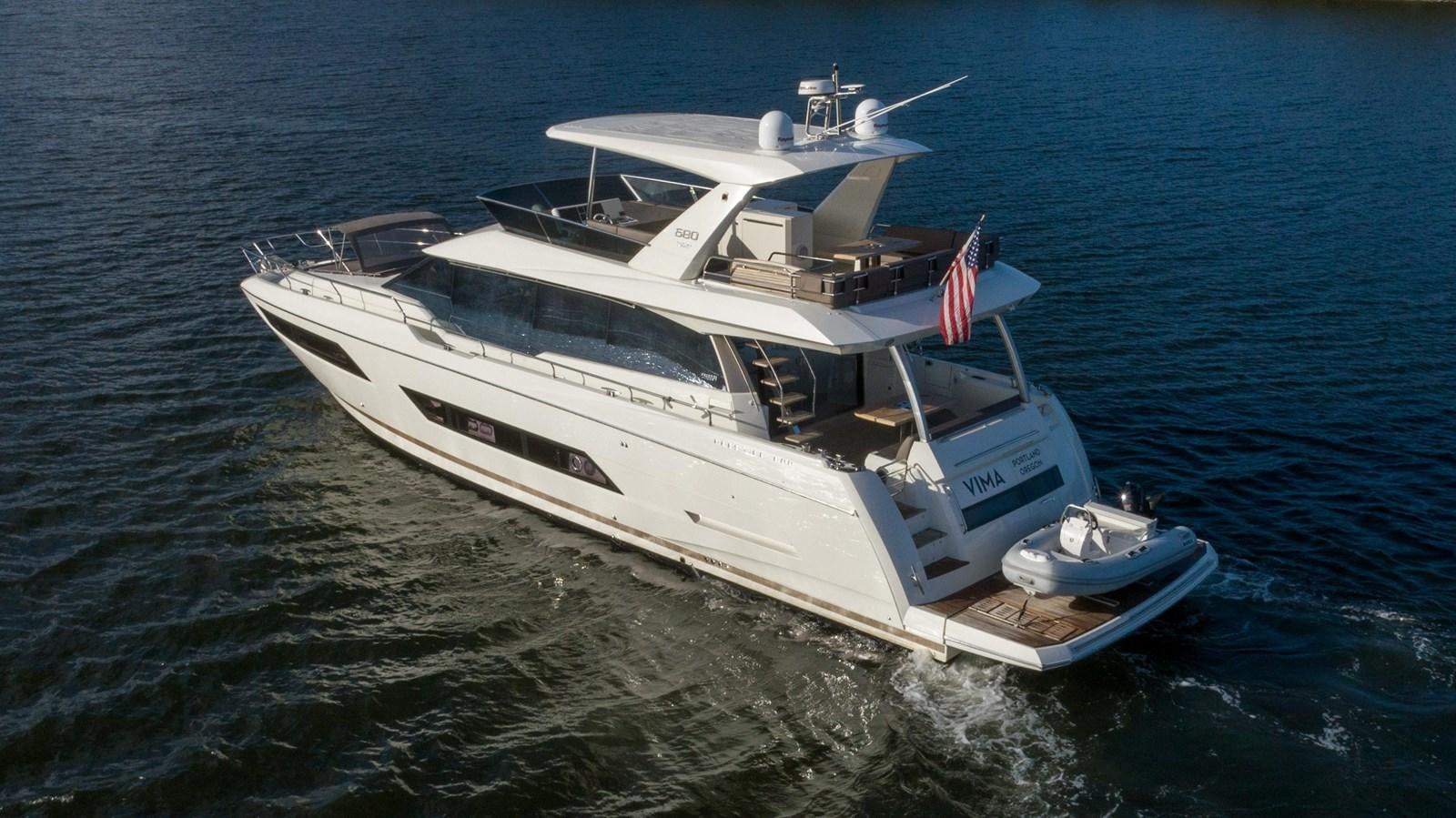 a boat on the water aboard VIMA Yacht for Sale