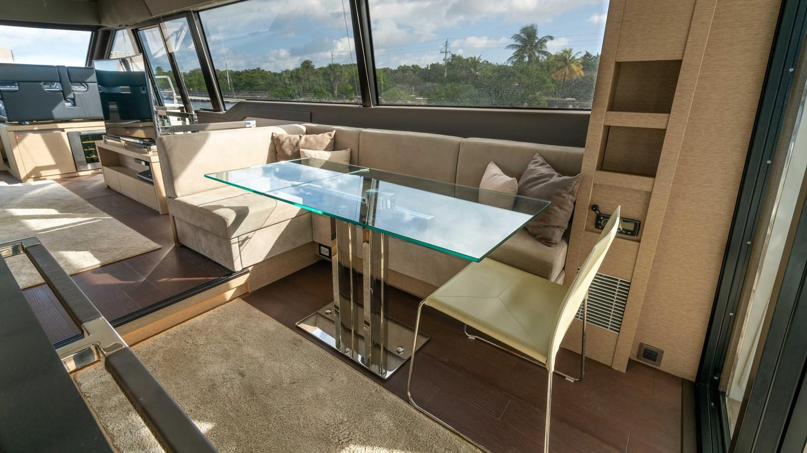 a room with a pool table aboard VIMA Yacht for Sale