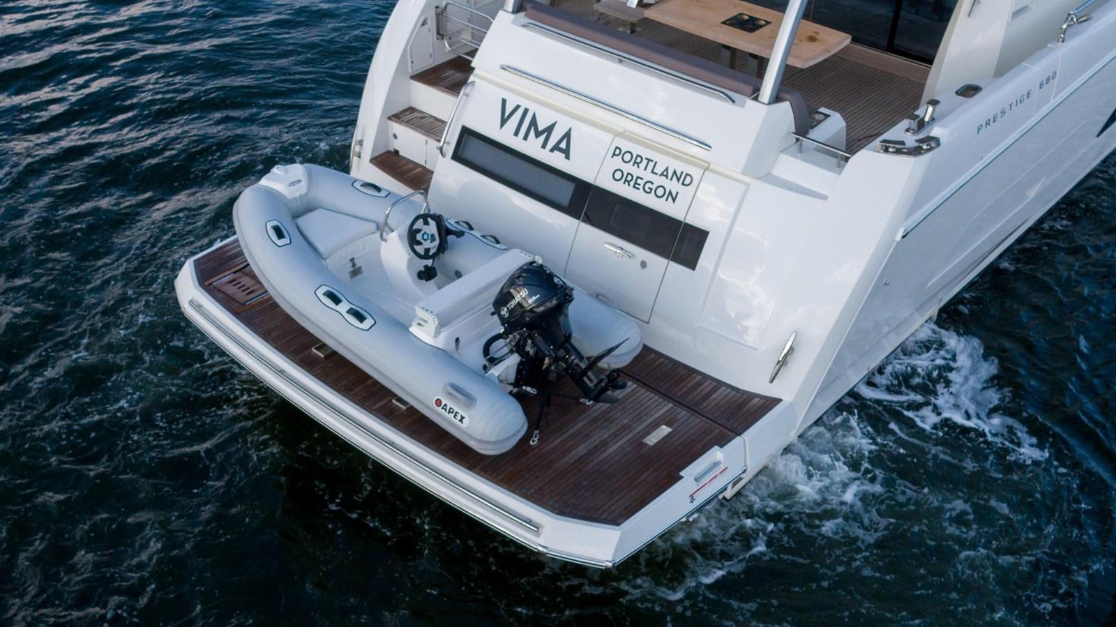 a boat on the water aboard VIMA Yacht for Sale